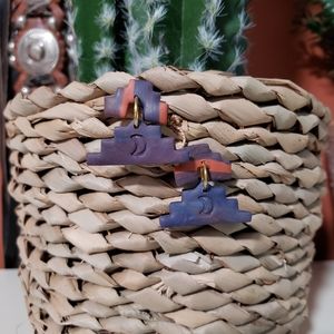 Pyramid inspired earrings